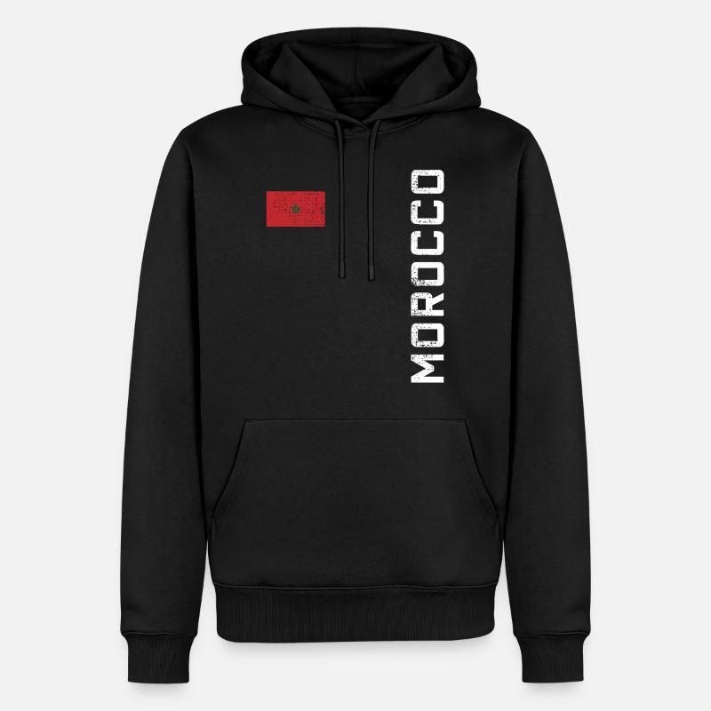 Marokko Marokko - Männer Premium Bio Hoodie - Schwarz