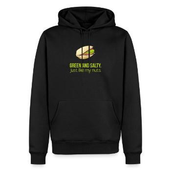 Drôle de Pistazie Nuss Pistache cadeau de pistache Pistacia - Sweat à capuche Premium bio Homme - noir - Devant - Nico (187cm)