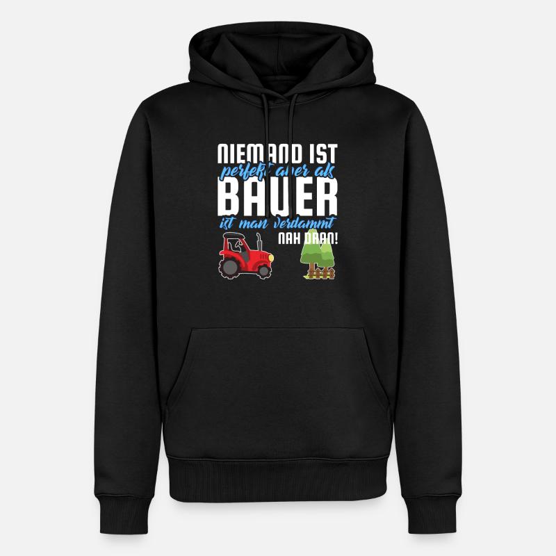 Fermier fermier fermier disant - Sweat à capuche Premium bio Homme - noir