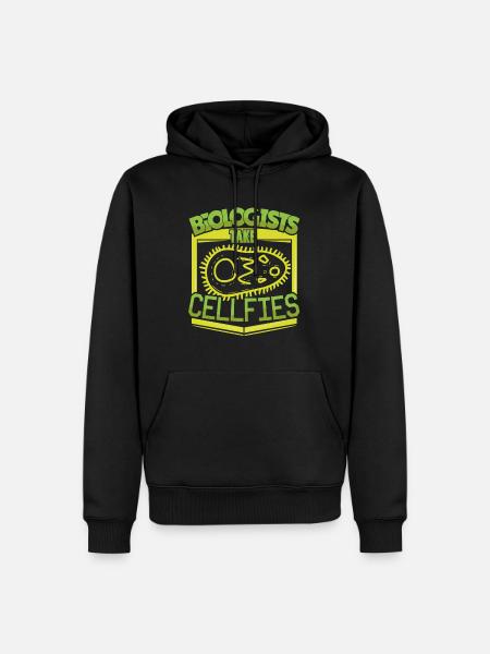 CellFies Biologist - Men’s Premium Organic Hoodie - black