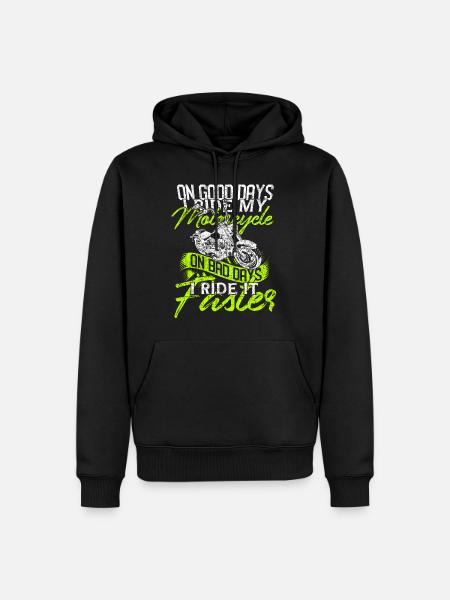 Moto - Sweat à capuche Premium bio Homme - noir