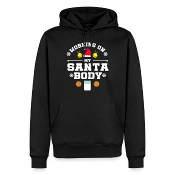 Lustiges Weihnachtsweihnachtrainings-Fitness-Gym-Geschenk - Männer Premium Bio Hoodie - Schwarz - Vorne - Nico (187cm)