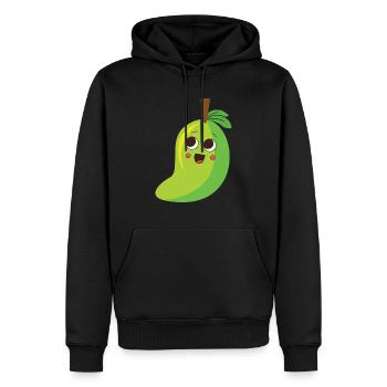 mango - Men’s Premium Organic Hoodie - black - Front - Nico (187cm)