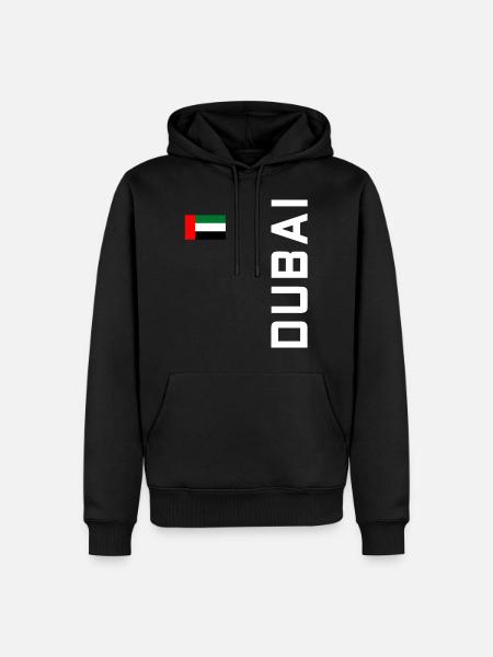 DUBAI DUBAI - Sweat à capuche Premium bio Homme - noir