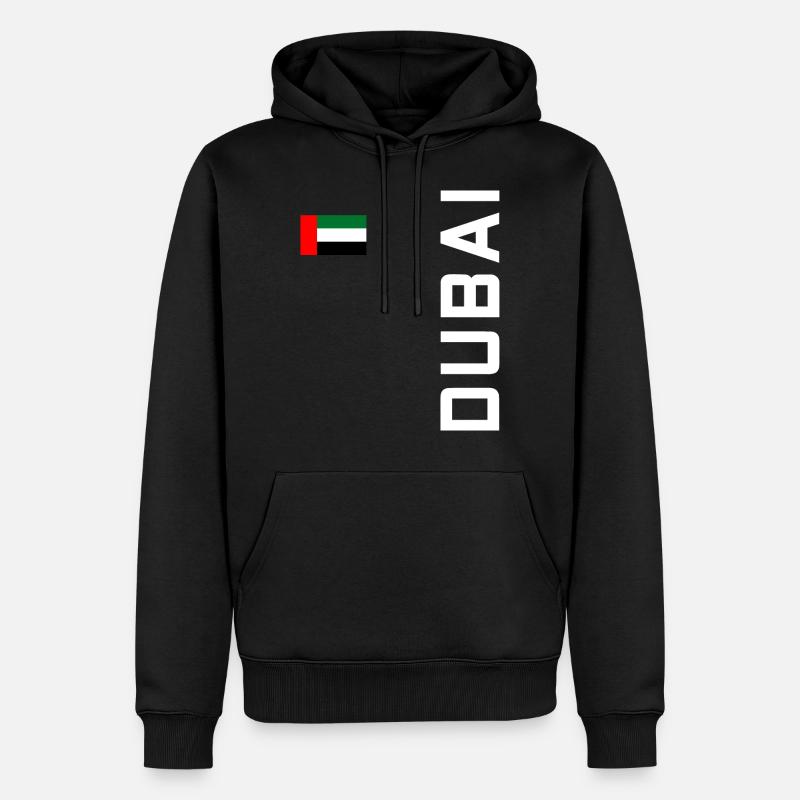 DUBAI DUBAI - Sweat à capuche Premium bio Homme - noir