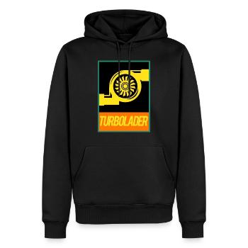 Turbocharger - Big Boost! - Men’s Premium Organic Hoodie - black - Front - Nico (187cm)
