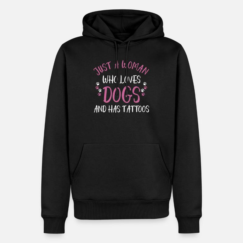 Hunde - Männer Premium Bio Hoodie - Schwarz