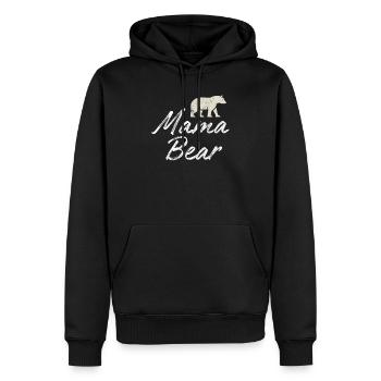 Mama Bear - Männer Premium Bio Hoodie - Schwarz - Vorne - Nico (187cm)
