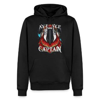 perroquet - Sweat à capuche Premium bio Homme - noir - Devant - Nico (187cm)