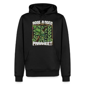 perroquet - Sweat à capuche Premium bio Homme - noir - Devant - Nico (187cm)