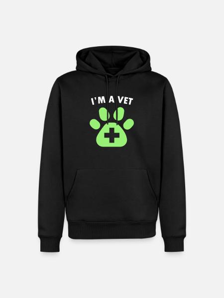 Tierarzt - Männer Premium Bio Hoodie - Schwarz