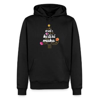 Mele Kalikimaka Hawaii Christmas Christmas tree - Men’s Premium Organic Hoodie - black - Front - Nico (187cm)