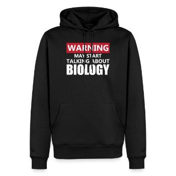 Life, Biology and Science - Männer Premium Bio Hoodie - Schwarz - Vorne - Nico (187cm)