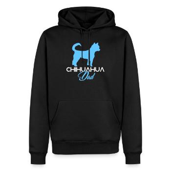 Chihuahua Langhaar Hunde Tierliebhaber Geschenk - Männer Premium Bio Hoodie - Schwarz - Vorne - Nico (187cm)