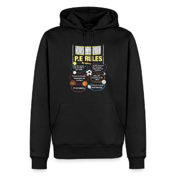 Sportlehrer Sportunterricht Trainer Schule T Shirt - Männer Premium Bio Hoodie - Schwarz - Vorne - Nico (187cm)
