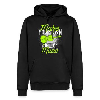 Geige Violine - Männer Premium Bio Hoodie - Schwarz - Vorne - Nico (187cm)