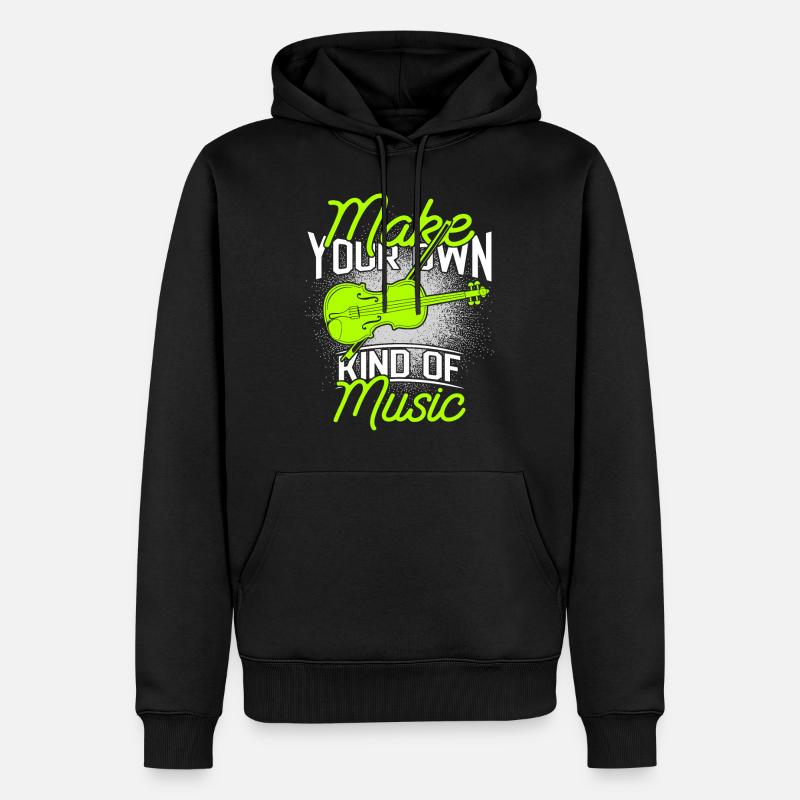 Violon violon - Sweat à capuche Premium bio Homme - noir
