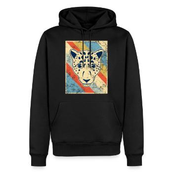 gepard - Männer Premium Bio Hoodie - Schwarz - Vorne - Nico (187cm)