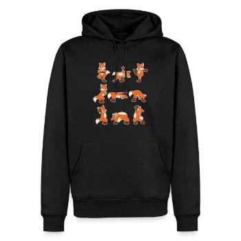 Cadeau de yoga professeur de yoga doux yoga yoga comique - Sweat à capuche Premium bio Homme - noir - Devant - Nico (187cm)