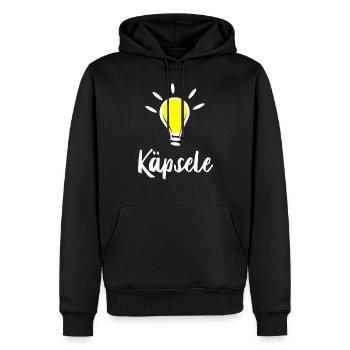 Käpsele Schwäbisch Genie Schlaumeier kluger Mensch - Männer Premium Bio Hoodie - Schwarz - Vorne - Nico (187cm)