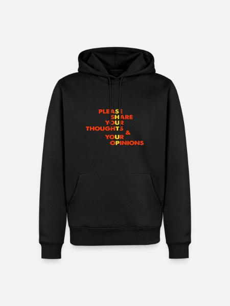 Funny saying - Men’s Premium Organic Hoodie - black