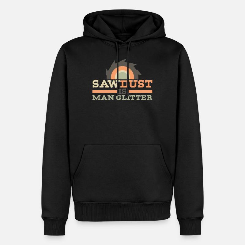 Saw Dust est un scintillement - Sweat à capuche Premium bio Homme - noir