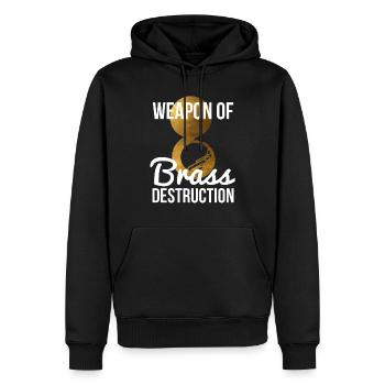 Lustige Sousaphone Player Geschenkwaffe aus Messing - Männer Premium Bio Hoodie - Schwarz - Vorne - Nico (187cm)