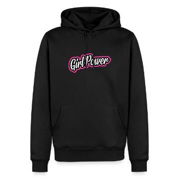 Girl Power Mädchen Power - Männer Premium Bio Hoodie - Schwarz - Vorne - Nico (187cm)