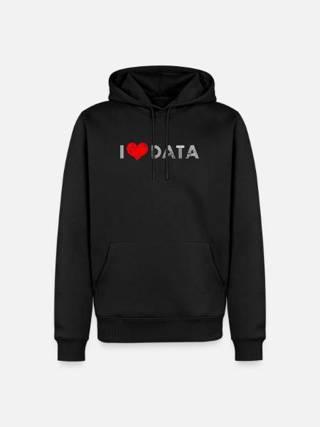 Computer Science Mathematics Data Statistics - Men’s Premium Organic Hoodie - black