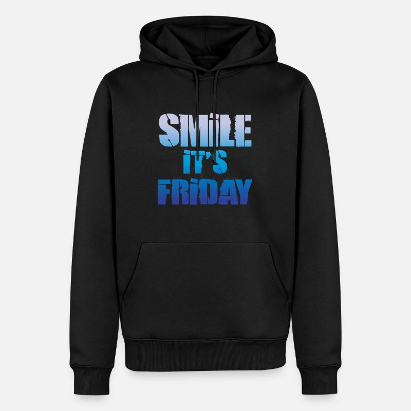 C'est vendredi - Sweat à capuche Premium bio Homme - noir