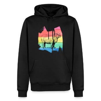 Sheep sheep black sheep lamb t shirt gift - Men’s Premium Organic Hoodie - black - Front - Nico (187cm)