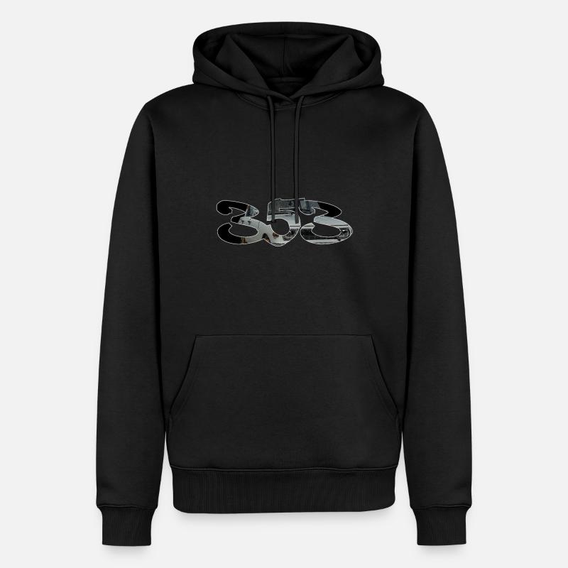 353 - Männer Premium Bio Hoodie - Schwarz