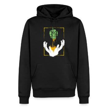 Craft Beer Hops Hobby Brasseur Maître brasseur Religion - Sweat à capuche Premium bio Homme - noir - Devant - Nico (187cm)