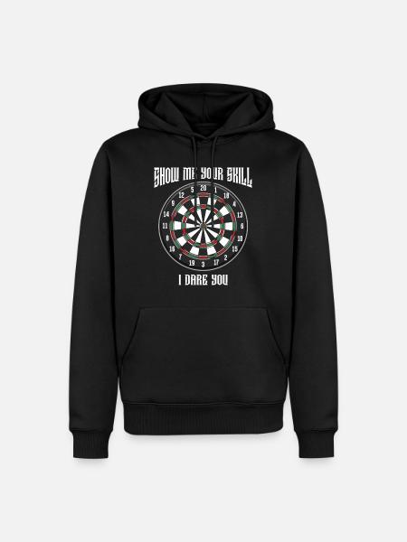 jeu de fléchettes - Sweat à capuche Premium bio Homme - noir