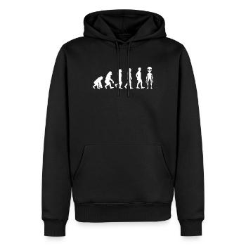 Evolution Alien T-Shirt Cadeau Alien - Sweat à capuche Premium bio Homme - noir - Devant - Nico (187cm)