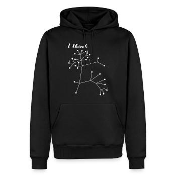 Darwin Arbre des sciences de la vie Biologie - Sweat à capuche Premium bio Homme - noir - Devant - Nico (187cm)