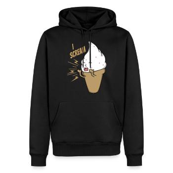 Je crie le cadeau idéal pour vous, vos amis - Sweat à capuche Premium bio Homme - noir - Devant - Nico (187cm)