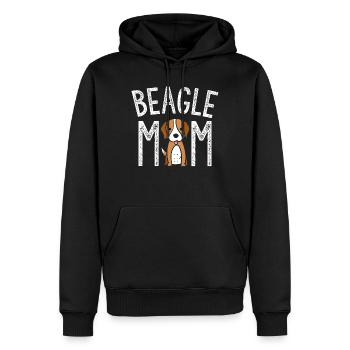Beagle Mom Beagle Lover Gifts Funny Dog Mom - Men’s Premium Organic Hoodie - black - Front - Nico (187cm)