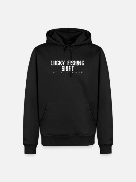 Chemise de pêche - Sweat à capuche Premium bio Homme - noir