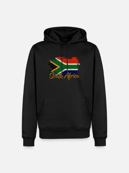 Afrique du Sud - Sweat à capuche Premium bio Homme - noir