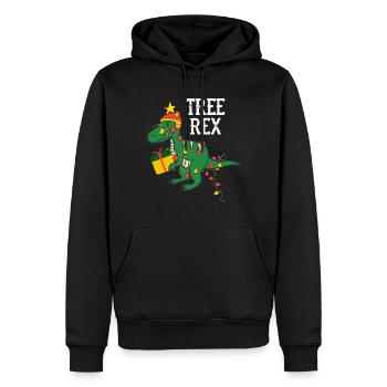 noël cadeau drôle - Sweat à capuche Premium bio Homme - noir - Devant - Nico (187cm)