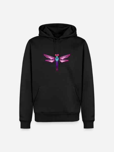 Dragonfly Small Dragonfly Insect Gift - Men’s Premium Organic Hoodie - black