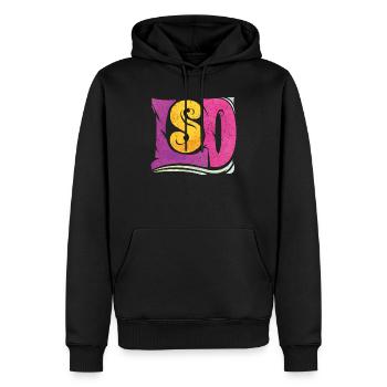 LSD Droge - Männer Premium Bio Hoodie - Schwarz - Vorne - Nico (187cm)