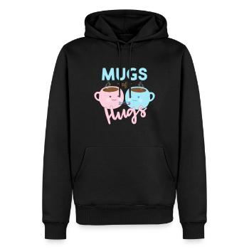 Mugs of Hugs - Männer Premium Bio Hoodie - Schwarz - Vorne - Nico (187cm)