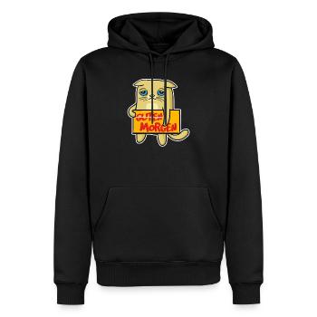 Lustiger Spruch Montag Geschenkidee Geschenk - Männer Premium Bio Hoodie - Schwarz - Vorne - Nico (187cm)