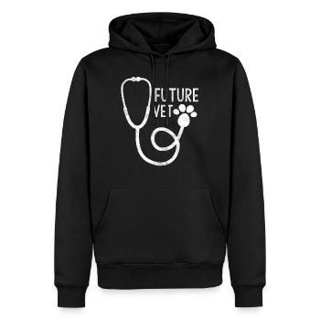 Future Vet Pre Veterinarian Student Veterinarian - Men’s Premium Organic Hoodie - black - Front - Nico (187cm)