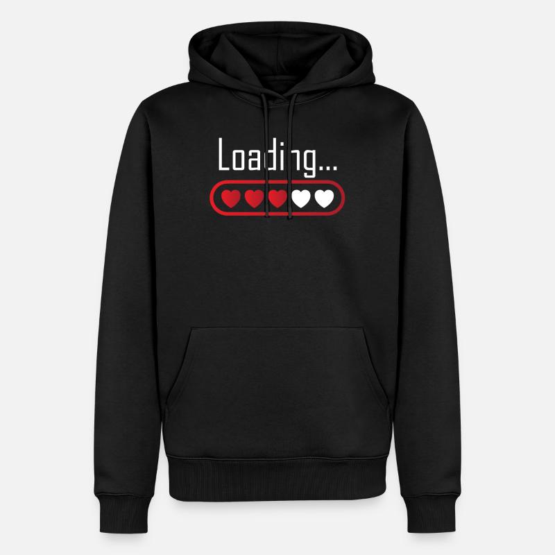 Loading - Männer Premium Bio Hoodie - Schwarz