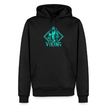 Wikinger Krieger Mittelalter - Männer Premium Bio Hoodie - Schwarz - Vorne - Nico (187cm)