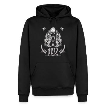 Sternzeichen Jungfrau Virgo - Männer Premium Bio Hoodie - Schwarz - Vorne - Nico (187cm)