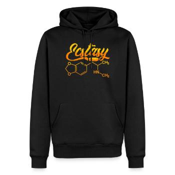 Ecstasy-Pille - Männer Premium Bio Hoodie - Schwarz - Vorne - Nico (187cm)